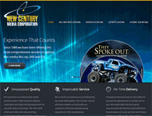 Tablet Screenshot of newcenturymediausa.com